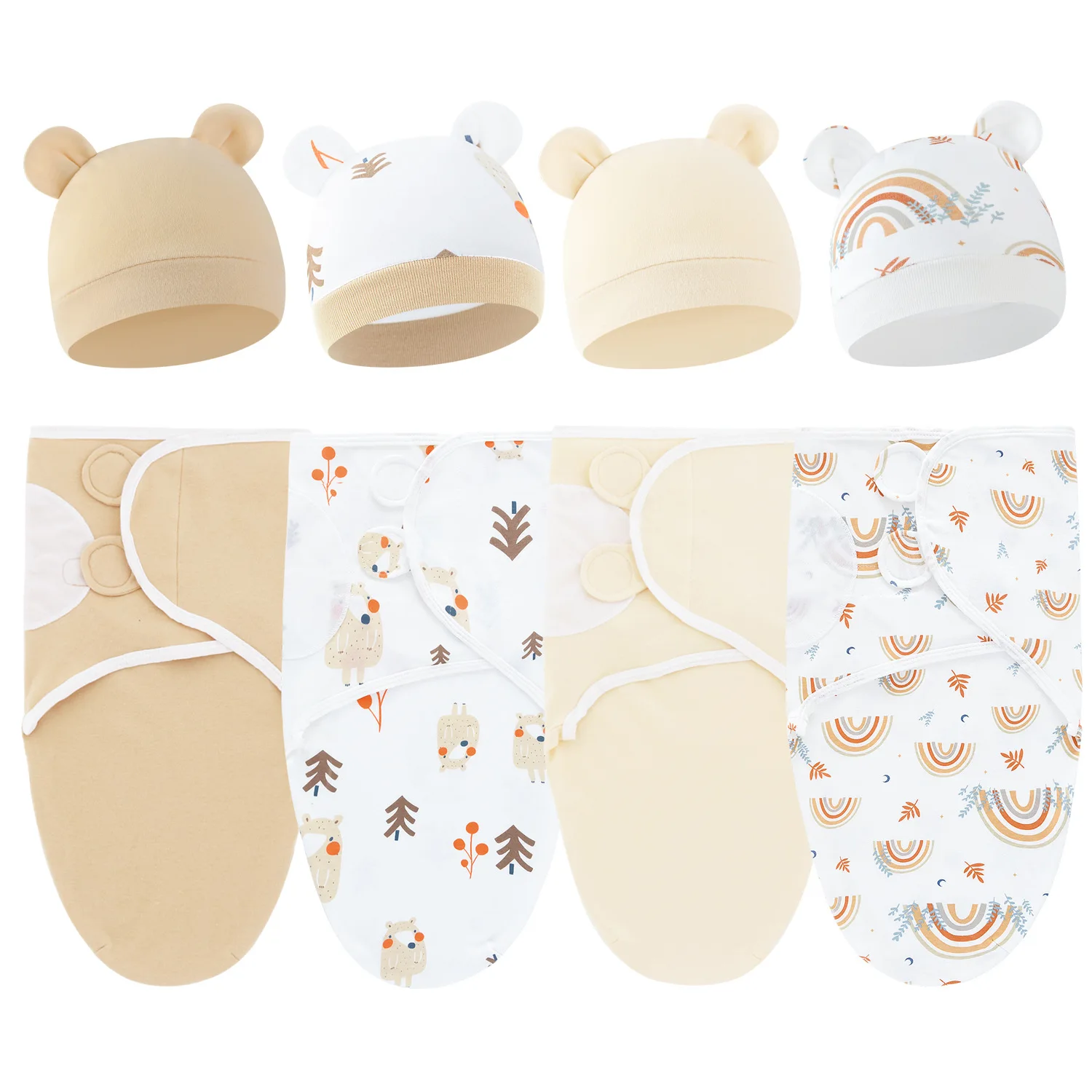 Baby Swaddle Wrap Weiche Kokon Baby Decken Neugeborene Wickelpackung warme Baumwollbaby Bettwäsche Decke