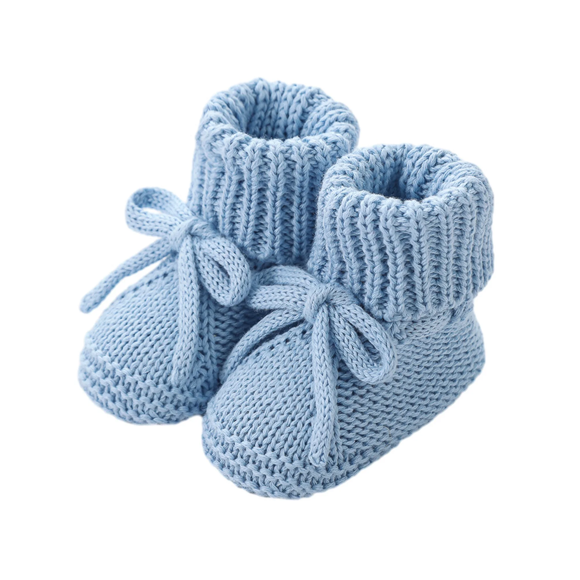 0-12months Newborn Boys Girls Knitted Shoes Soft Sole First Walking Socks Comfortable Indoor Booties for Baby boys girls