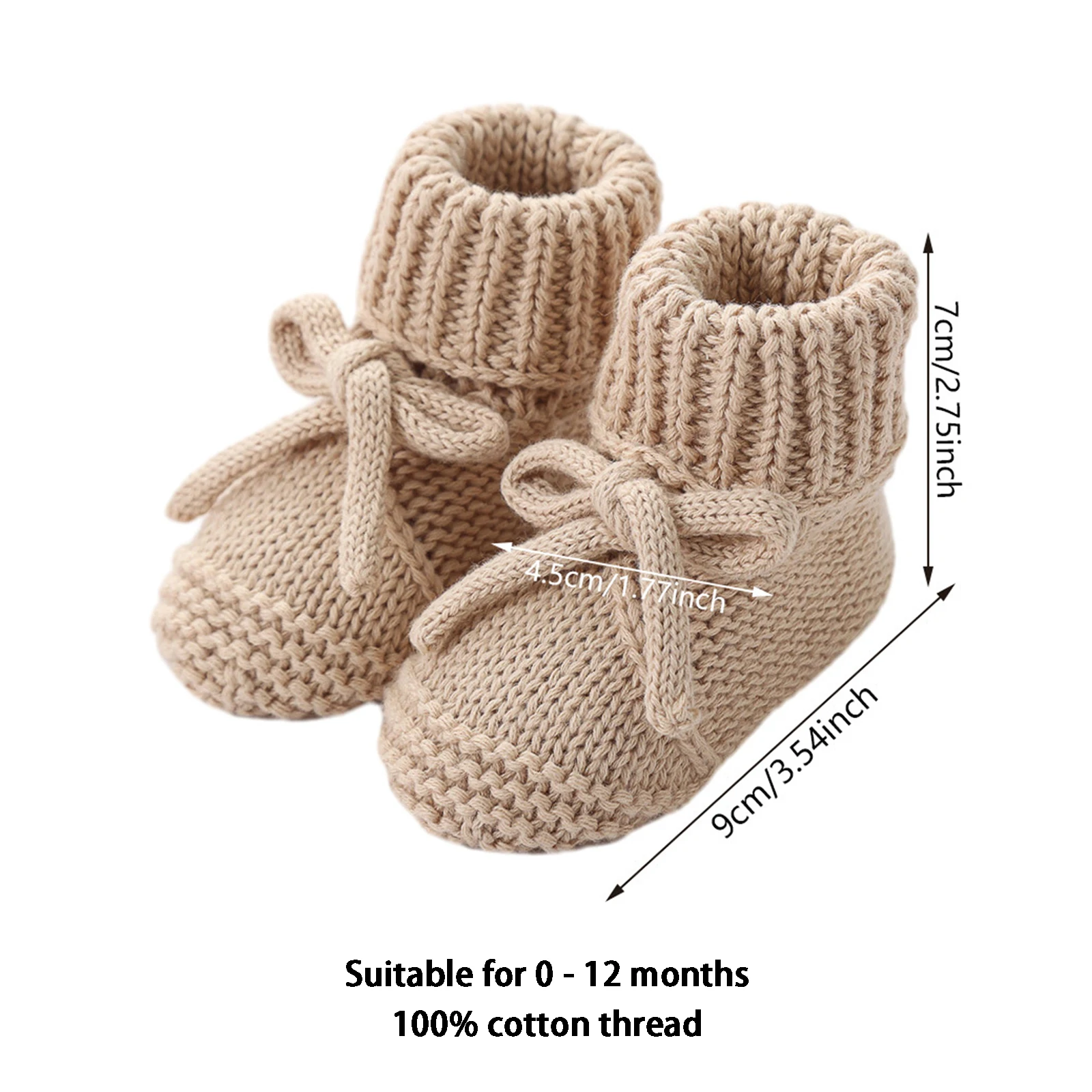 0-12months Newborn Boys Girls Knitted Shoes Soft Sole First Walking Socks Comfortable Indoor Booties for Baby boys girls