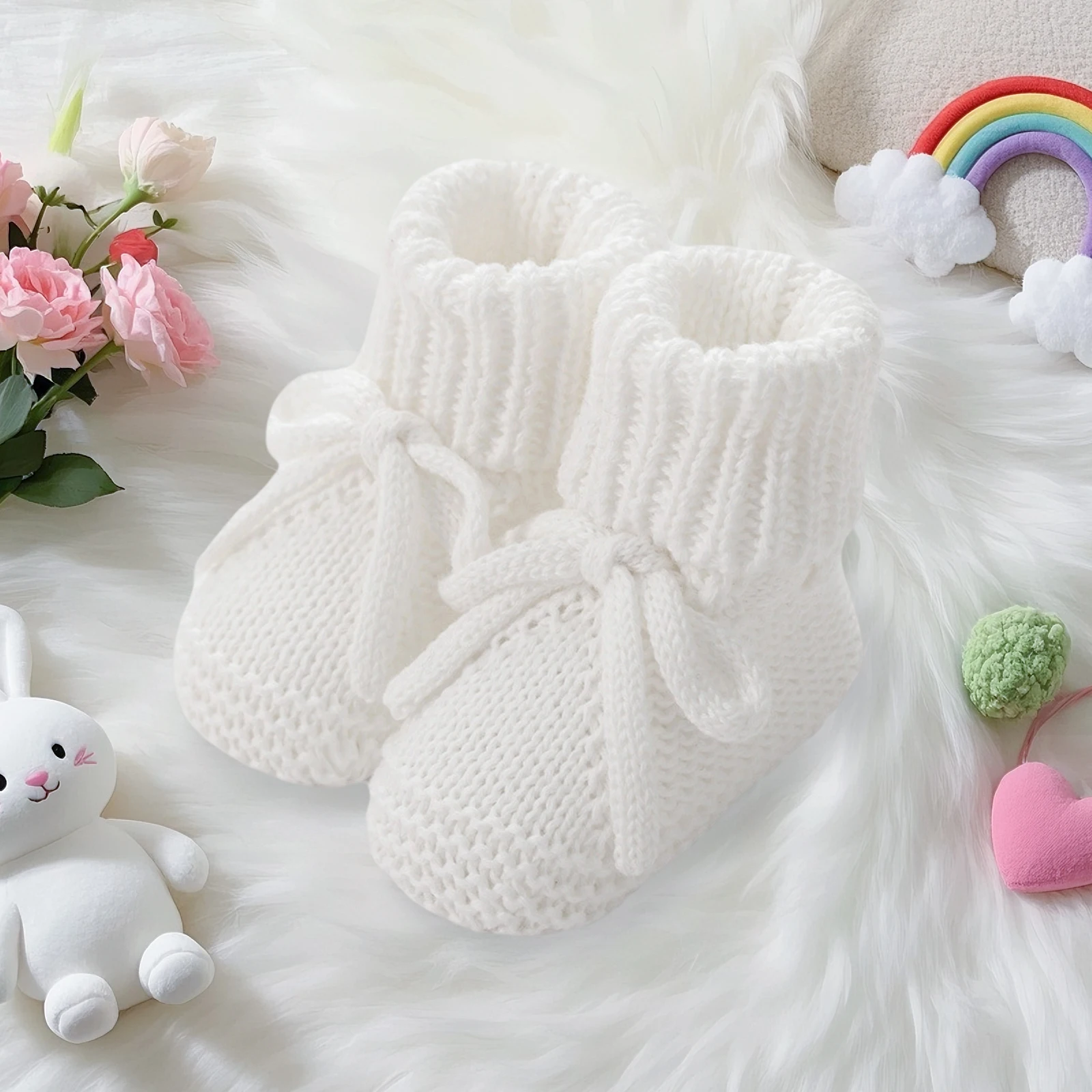 0-12months Newborn Boys Girls Knitted Shoes Soft Sole First Walking Socks Comfortable Indoor Booties for Baby boys girls